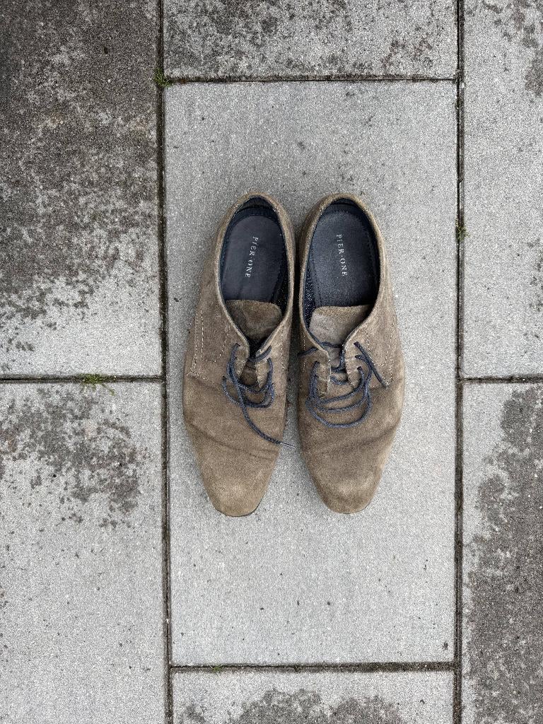 Veterschoenen Pier One grijs, Kleding | Heren, Schoenen, Overige kleuren, Pier One, Ophalen of Verzenden, Gedragen