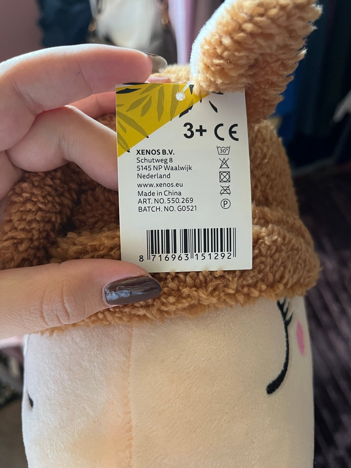 Grote lama knuffel van Xenos, nieuw met prijskaartje, Ophalen, Overige merken, Overige typen, Nieuw