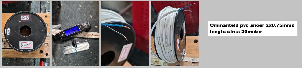 nieuw snoer/kabel op kleine katrol, Ophalen of Verzenden, Nieuw, Kabel of Snoer