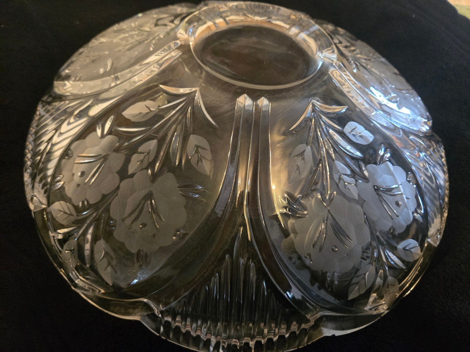 Prachtige Kristallen Schaal uit Duitsland, Antiek en Kunst, Antiek | Glas en Kristal, Ophalen of Verzenden