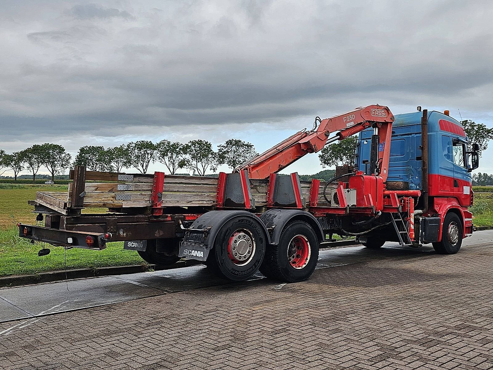 SCANIA R480 6x2 manual crane, Bedrijf, Stoelverwarming, 480 pk, Euro 4