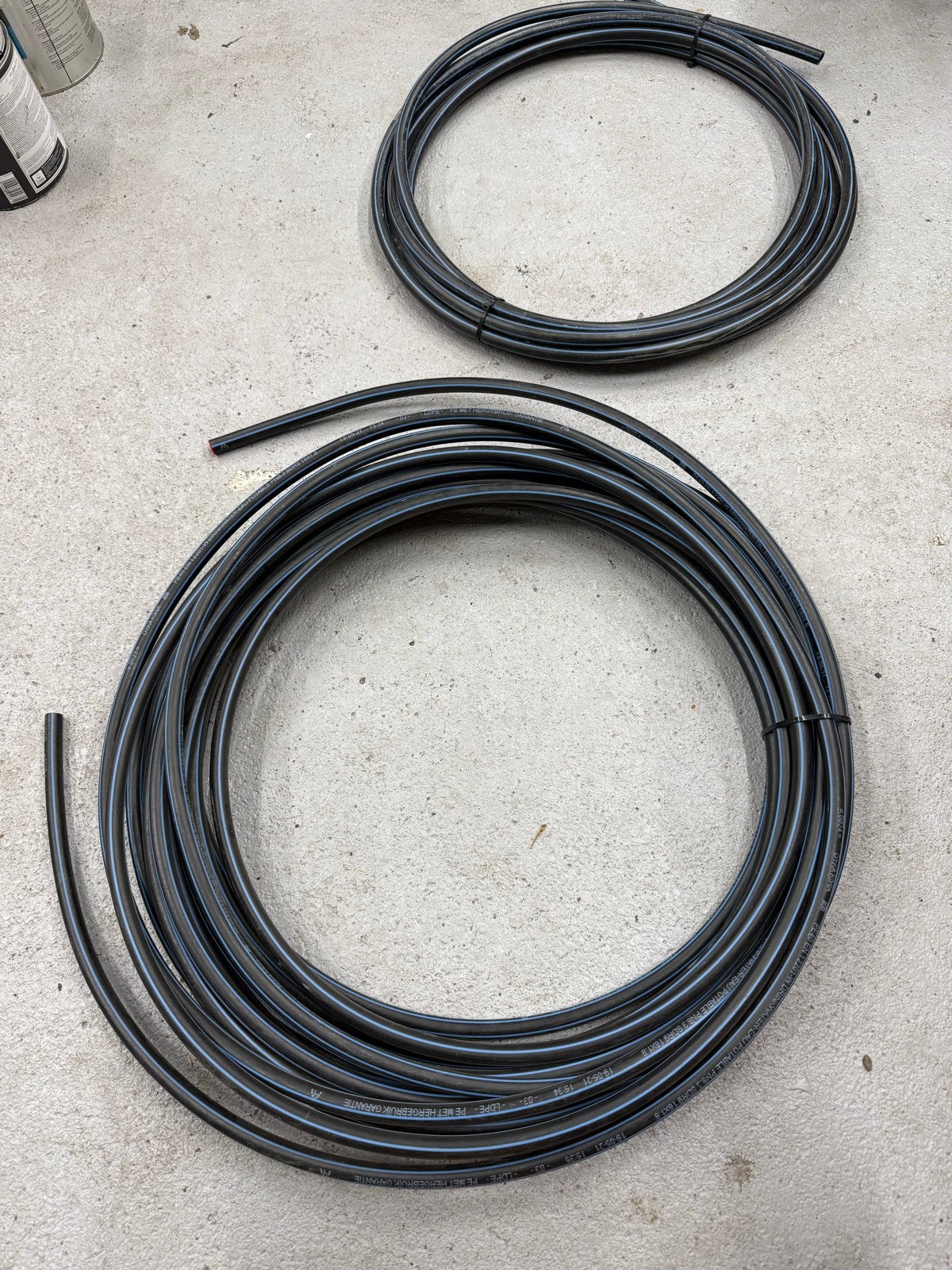 Zwarte PE buis, tyleen slang voor waterleiding, Gebruikt, Pvc, 6 meter of meer, Rechte buis
