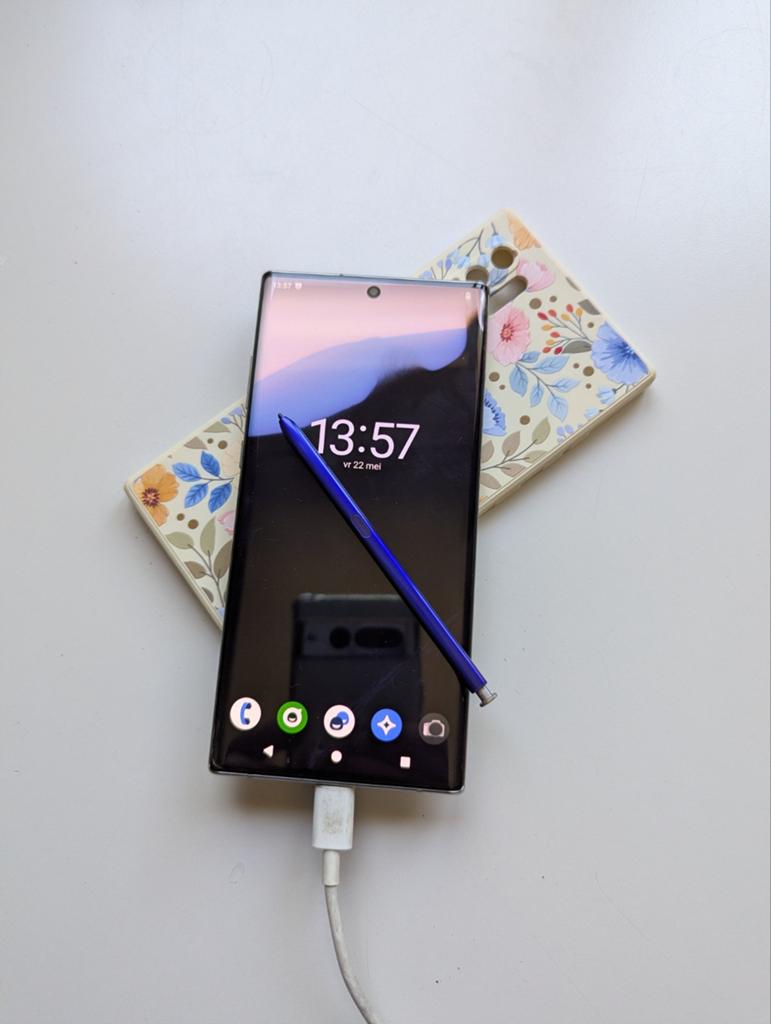 Samsung Galaxy Note 10 Plus Dual SIM 256GB blauw, Telecommunicatie, Ophalen, Blauw, Touchscreen, Zo goed als nieuw