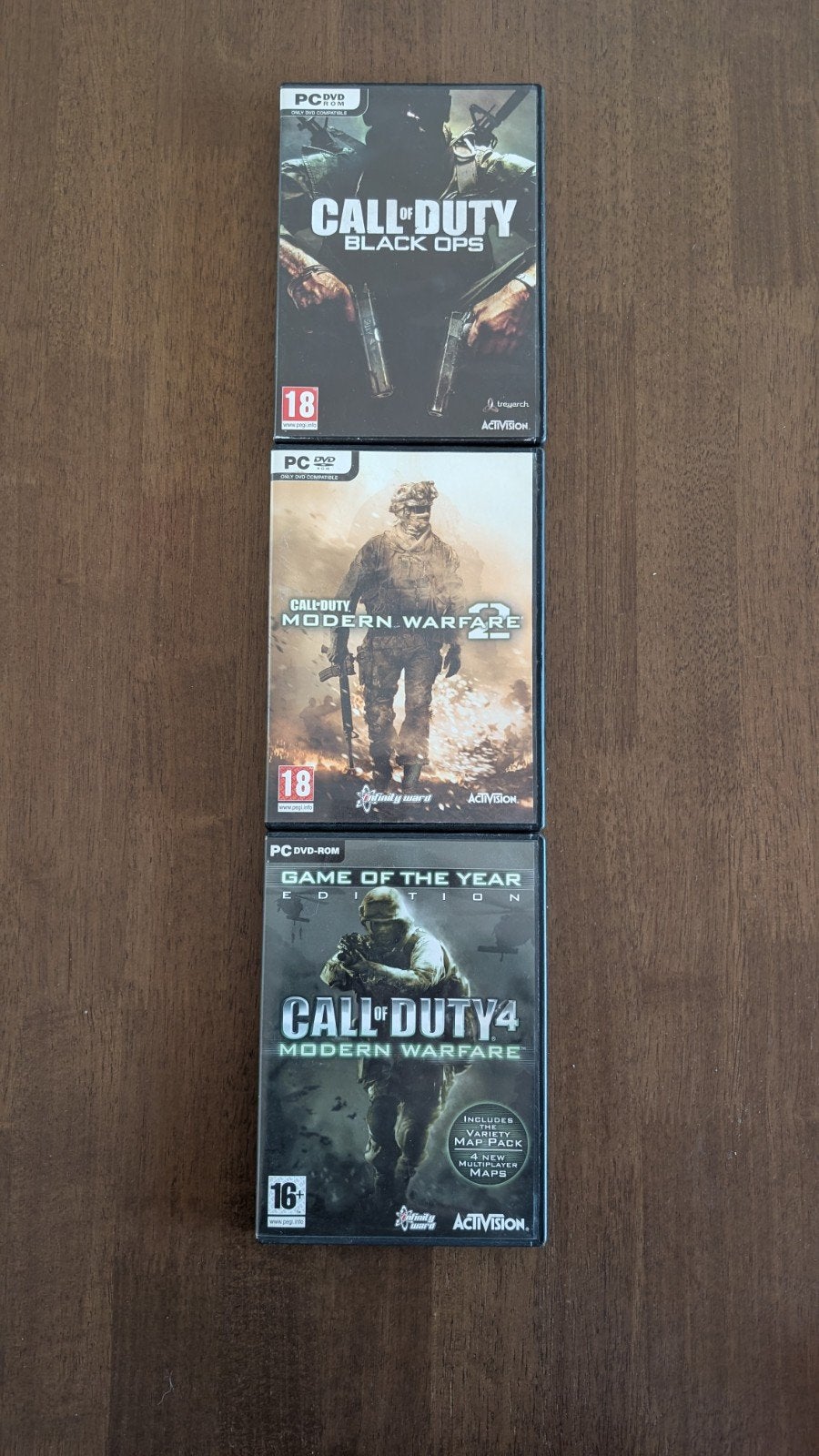 Call of Duty classic PC games: Black Ops, MW2, CoD4:MW, Spelcomputers en Games, Games | Pc, Gebruikt, Shooter, 3 spelers of meer