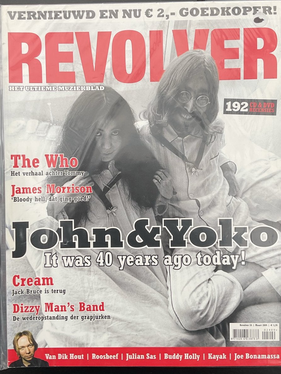 Revolver Muziekblad - John & Yoko, The Who, James Morrison, Verzenden, Zo goed als nieuw, Artiest