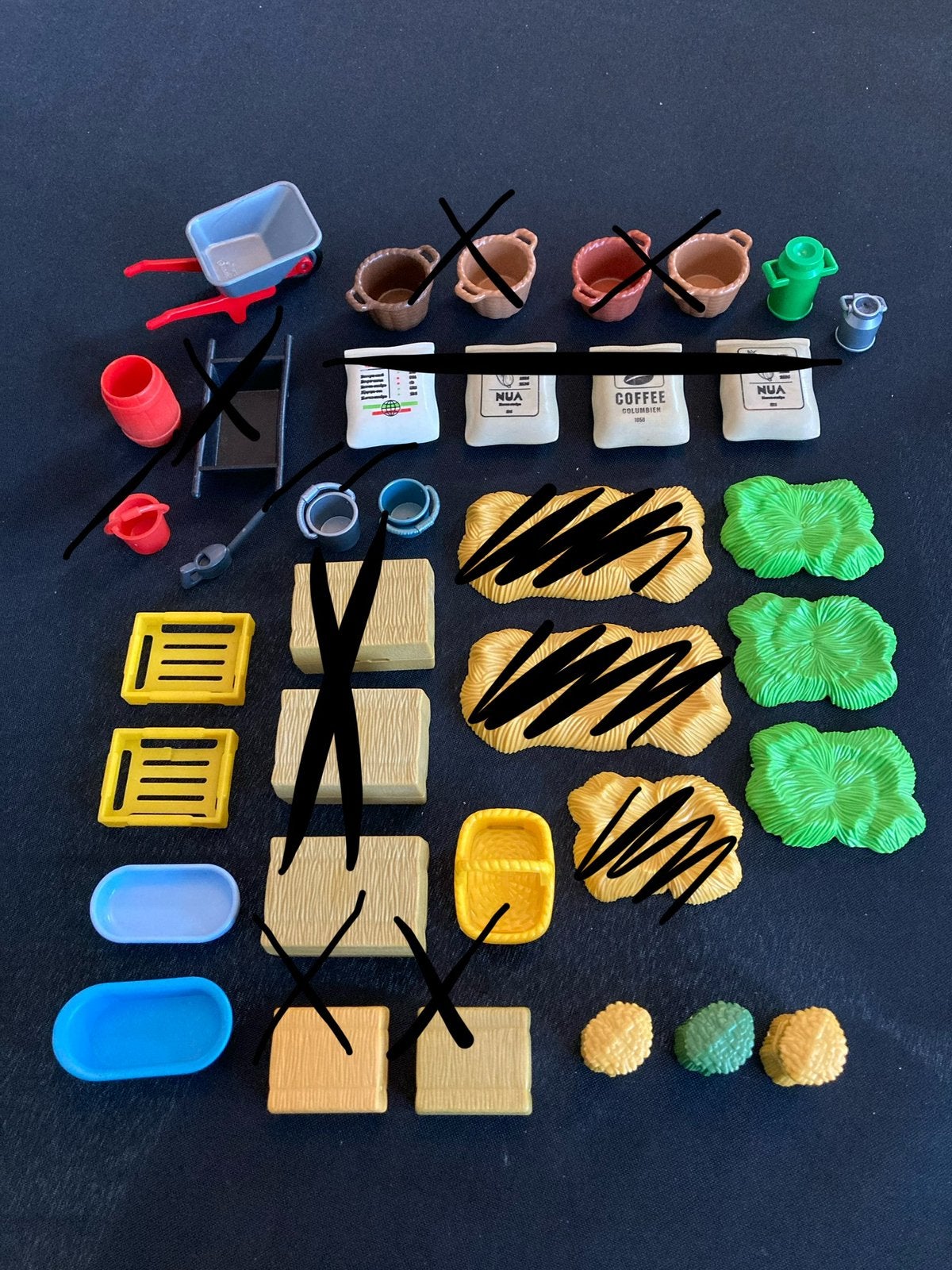 Playmobil kruiwagen, stro ed.., Ophalen of Verzenden, Zo goed als nieuw