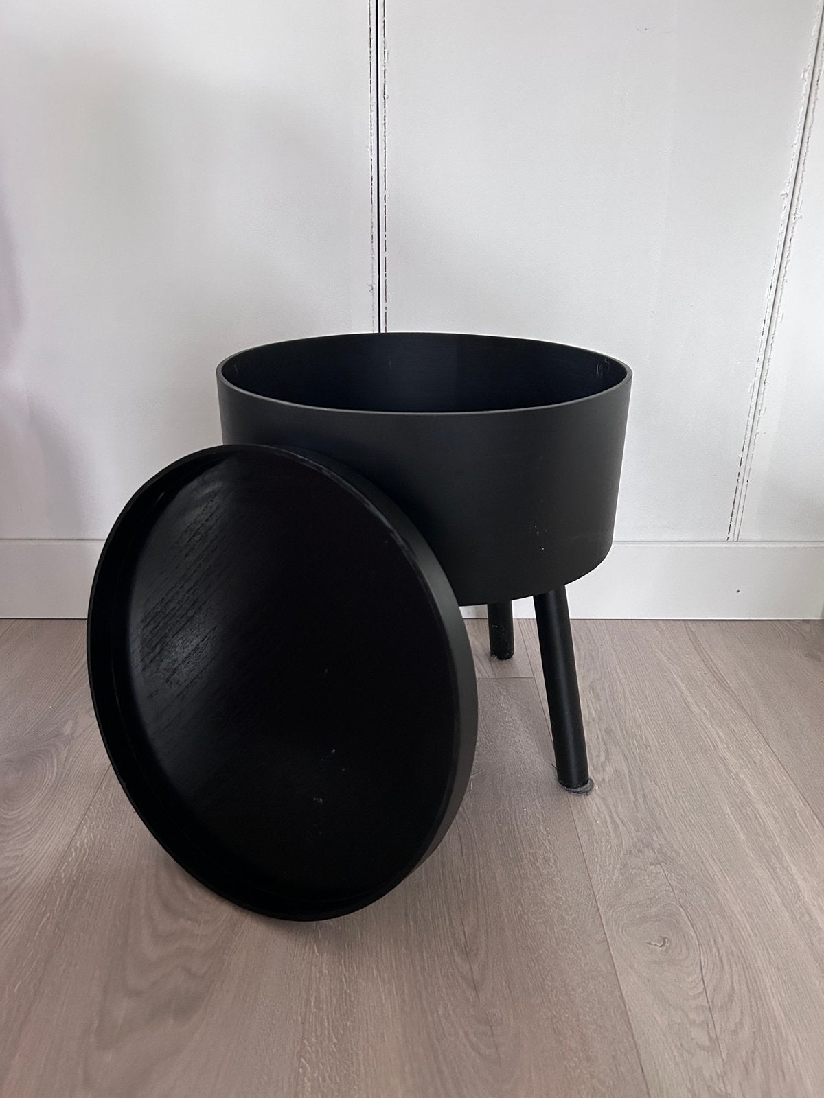 Kwantum salon tafel zwart, Huis en Inrichting, Tafels | Salontafels, Ophalen, Kunststof, 50 tot 100 cm, Rond