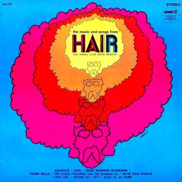 LP - Hair The Tribal Love Rock Musical, Cd's en Dvd's, Vinyl | Filmmuziek en Soundtracks, LP, Gebruikt, Soundtrack, Ophalen of Verzenden