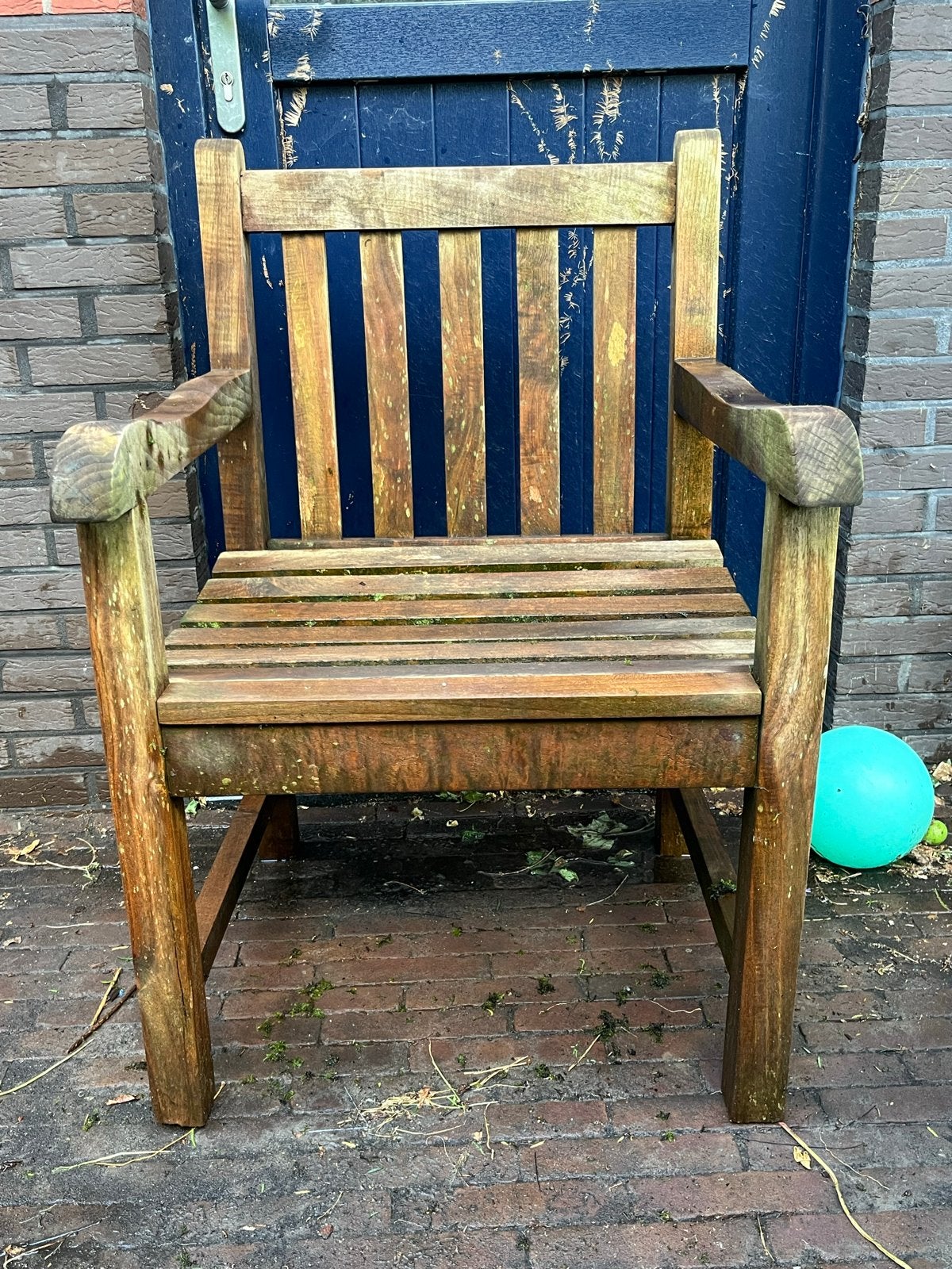 Houten tuinstoel - Collection Bois Le Duc, Tuin en Terras, Ophalen, Gebruikt, Stoel, Tuinset