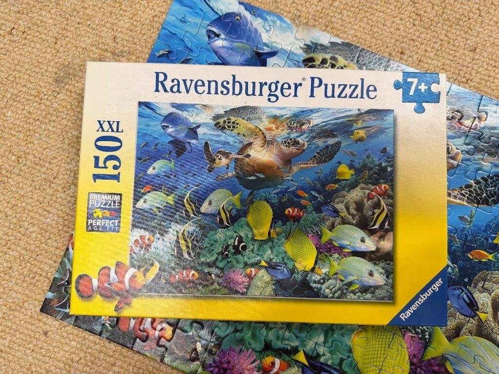 Ravensburger puzzle 7+ (150 stukjes) onderwaterwereld, Ophalen of Verzenden, Zo goed als nieuw, Puzzelen