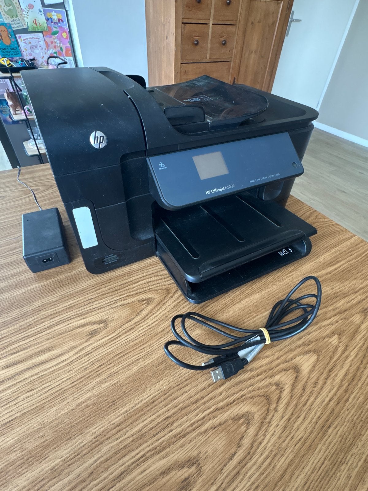 HP Officejet 6500A All-in-One printer (zonder cartridges), Gebruikt, Inkjetprinter, All-in-one, Kleur printen