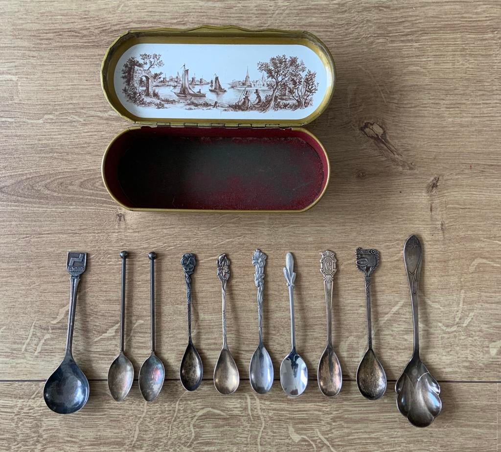 Opruiming oude lepeltjes, Antiek en Kunst, Ophalen of Verzenden