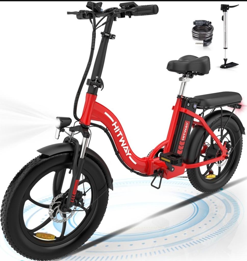 HITWAY BK6 opvouwbare elektrische fiets, Fietsen en Brommers, Elektrische fietsen, Gebruikt, Minder dan 47 cm, 50 km per accu of meer
