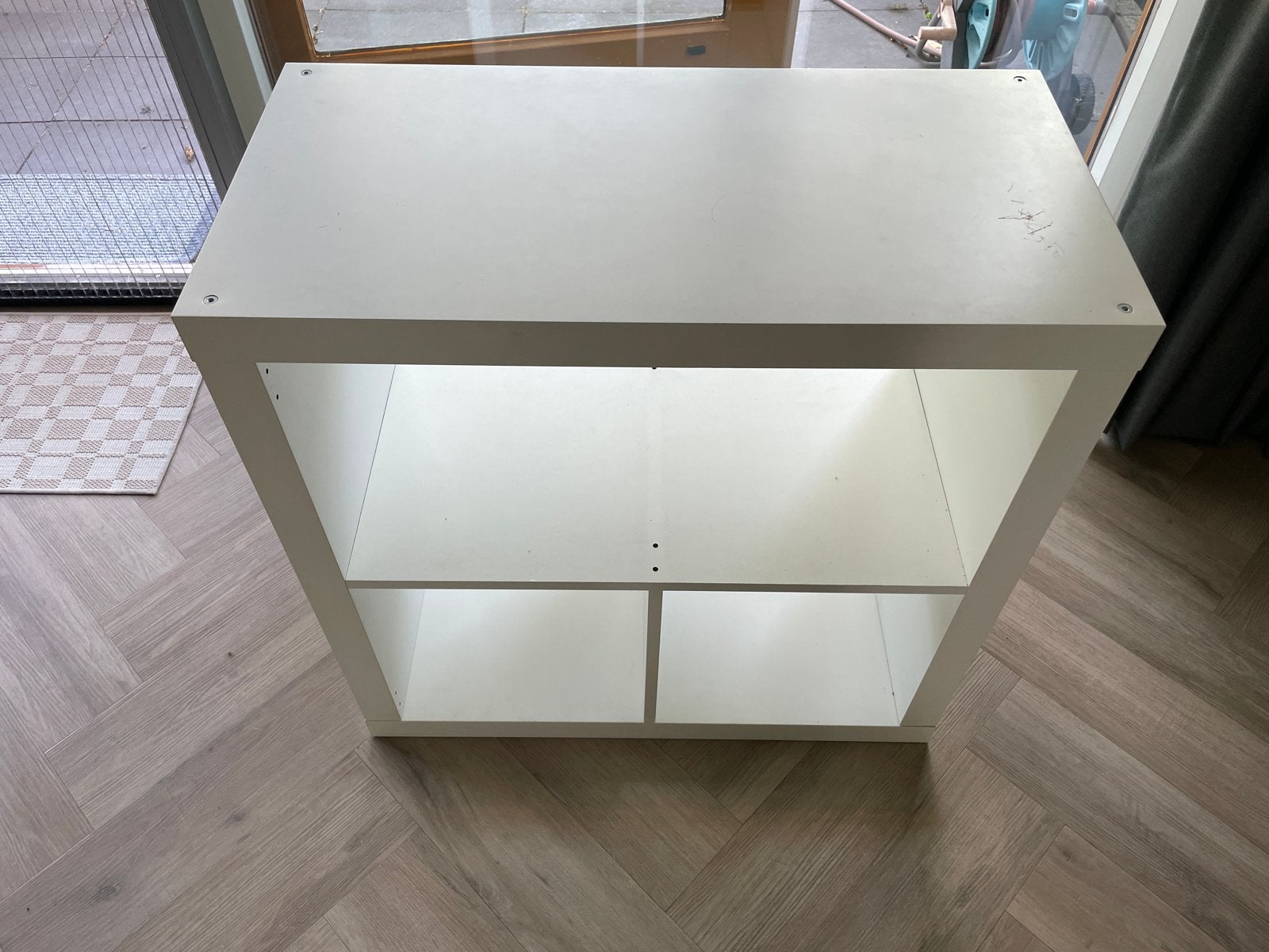 IKEA kallax 2x2 wit open kast, Ophalen, Met plank(en), Gebruikt, 50 tot 100 cm