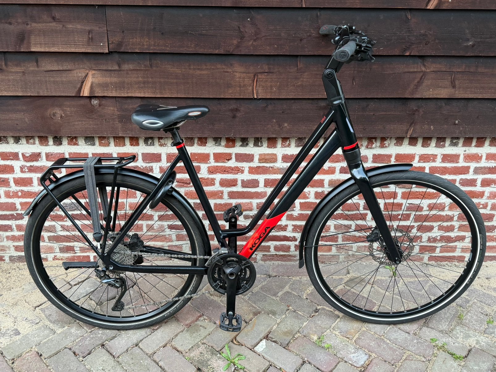 Als nieuwe Koga F3 5.0 dames tour hybride fiets 30v D56, Ophalen, 28 inch, 53 tot 56 cm, Zo goed als nieuw