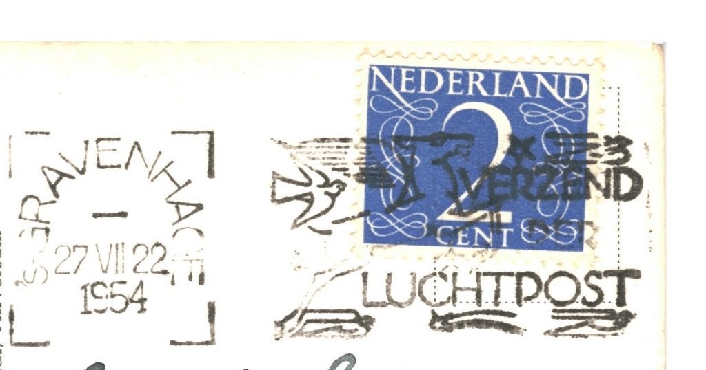 968380	Den Haag	Groenmarkt	1947	Gelopen, Ophalen of Verzenden, 1940 tot 1960, Gelopen, Zuid-Holland