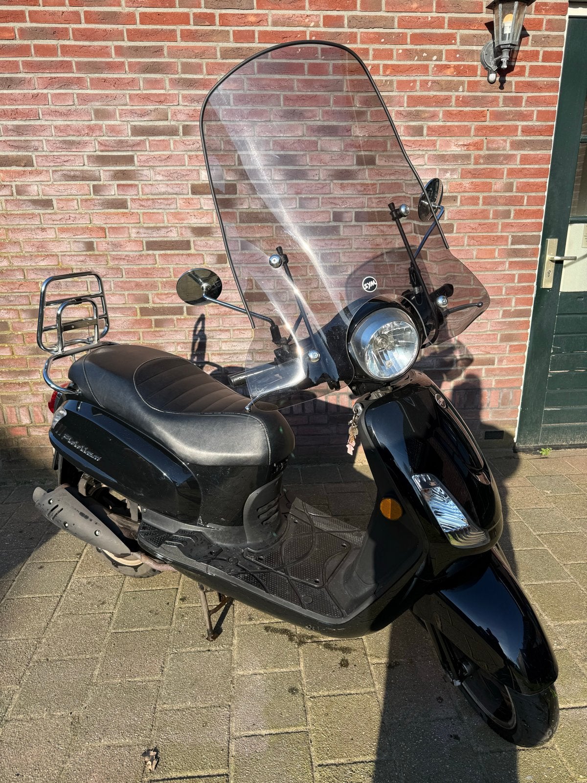 Zwarte SYM Fiddle II Scooter, Ophalen, Gebruikt, Benzine, SYM