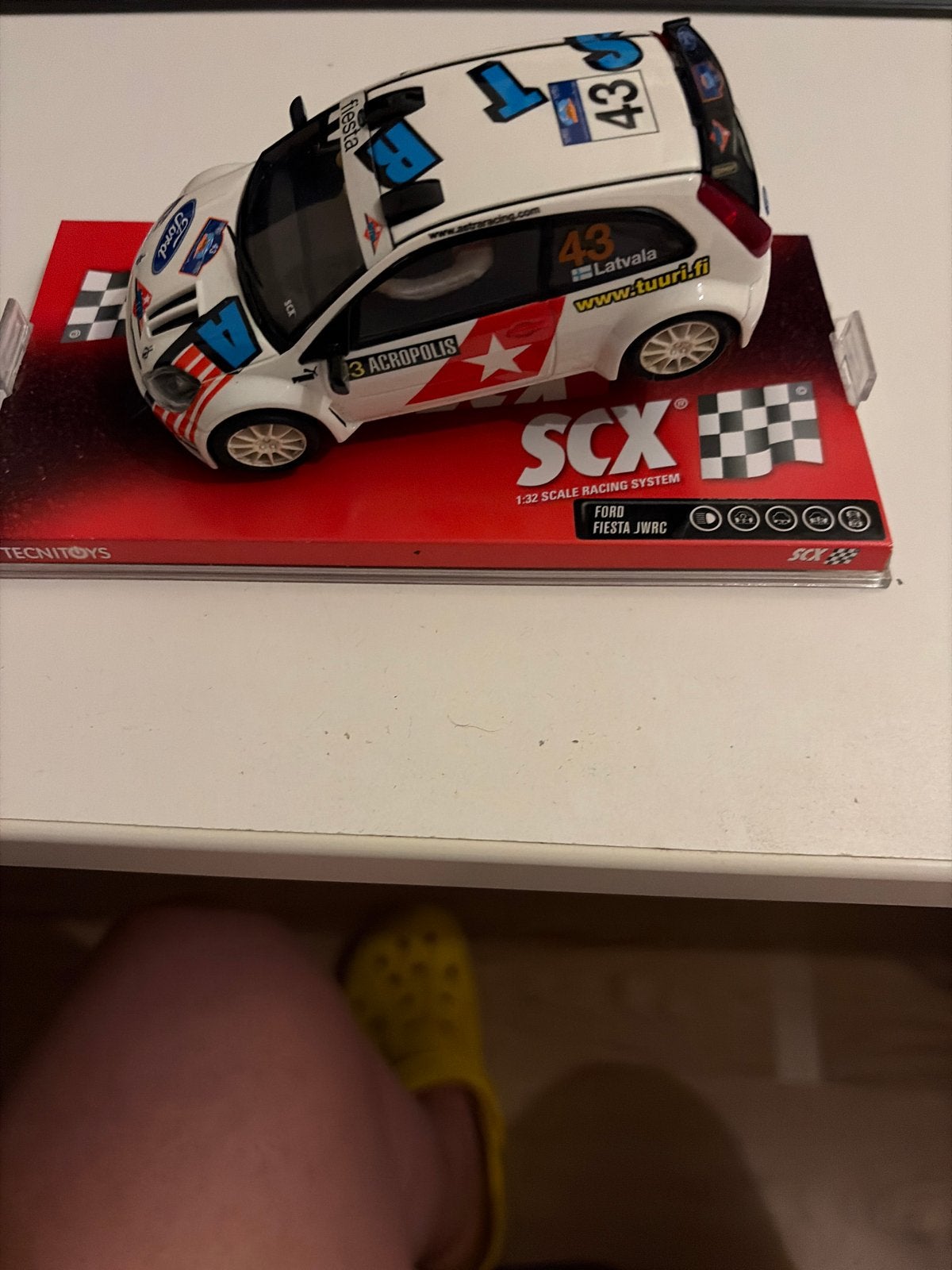 SCX Ford Fiesta JWRC 1:32 Schaal Slot Race Auto, Ophalen, Zo goed als nieuw, Overige typen