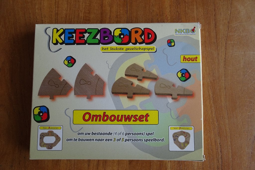 houten uitbreidingsset Keezbord, Hobby en Vrije tijd, Ophalen of Verzenden, Nieuw
