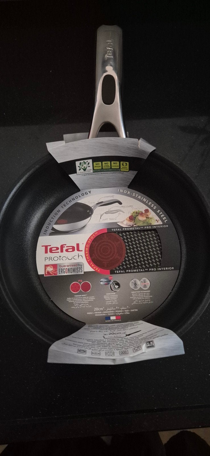 Nieuwe Tefal ProTouch Koekenpan 20cm - Inductie Geschikt, Koekenpan, Tefal, Antiaanbaklaag, Nieuw