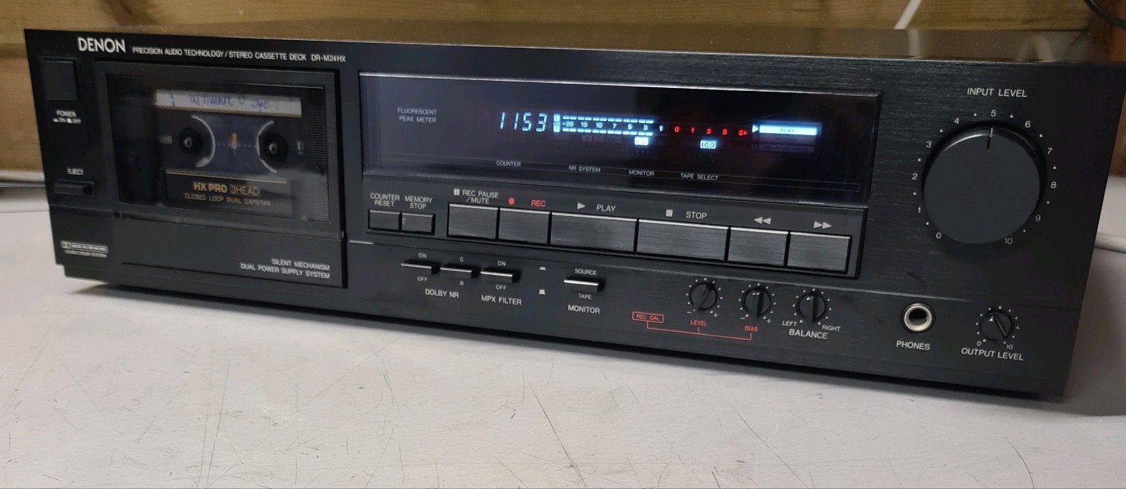 Denon dr-m24hx cassettedeck Denon DR-M24 3 kops Dual Capstan, Audio, Tv en Foto, Cassettedecks, Enkel, Denon, Ophalen of Verzenden