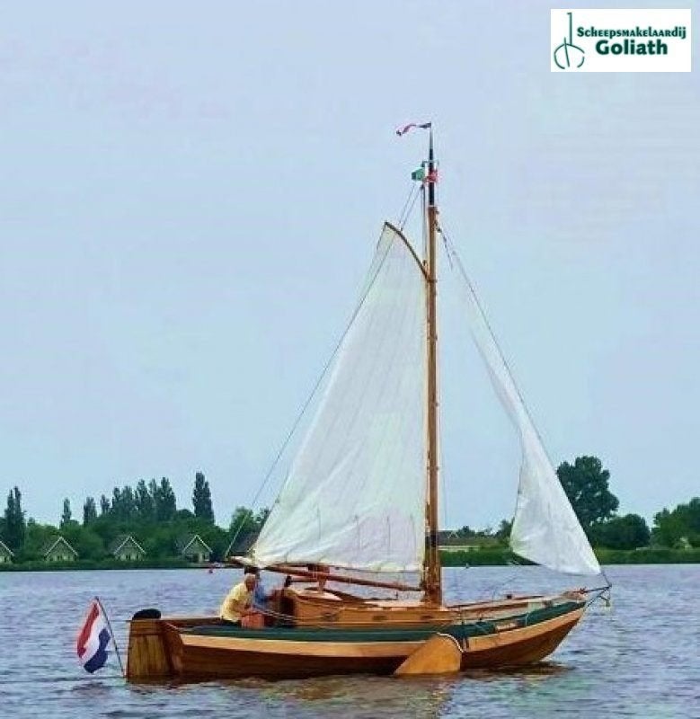 Van Der Meulen Kajuitzeilschouw 800, Watersport en Boten, 10 pk, Zo goed als nieuw, 8 m, 1.50 - 1.70 meter