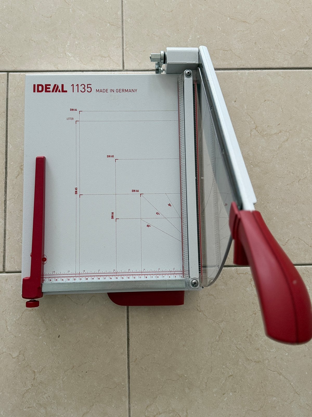 IDEAL 1135 hefboomsnijmachine, professionele papiersnijder, Diversen, Ophalen, Zo goed als nieuw
