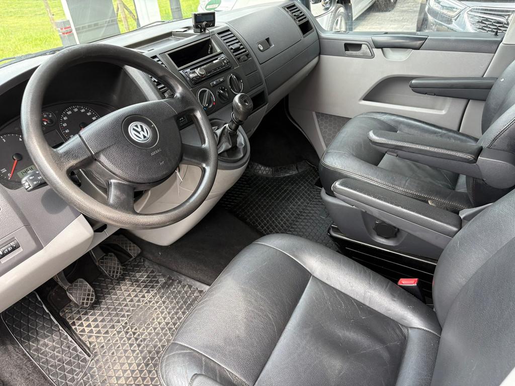 Volkswagen Transporter 2.5 TDI 340 Dubbele Cabine, Auto's, Bestelauto's, Gebruikt, Zwart, Volkswagen, Bedrijf