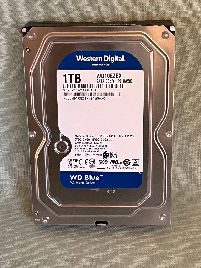 Western Digital WD10EZEX 1TB HDD, Computers en Software, Harde schijven, Intern, Gebruikt, 1TB, Desktop