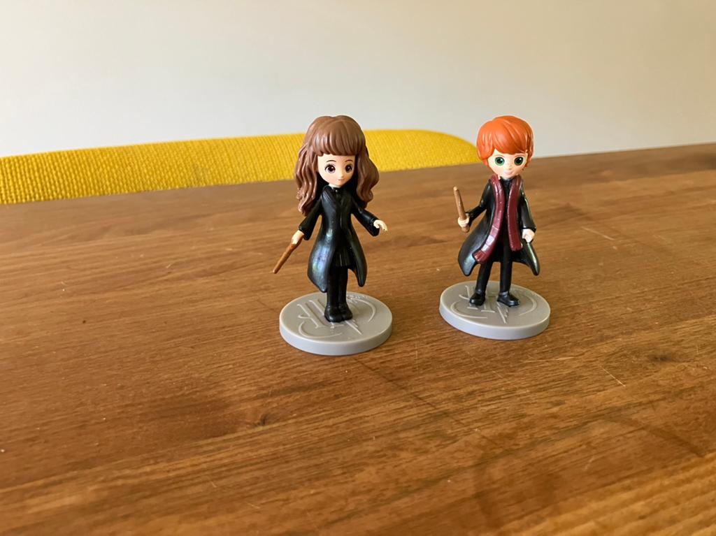 Harry Potter figuurtjes hermelien ron voor verzamelaars, Verzamelen, Harry Potter, Ophalen of Verzenden, Zo goed als nieuw, Actiefiguurtje