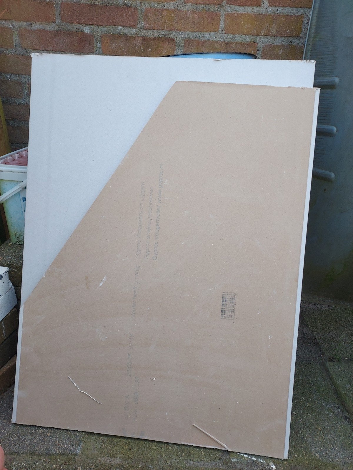 2 Stukken Gipsplaat, Doe-het-zelf en Verbouw, Ophalen
