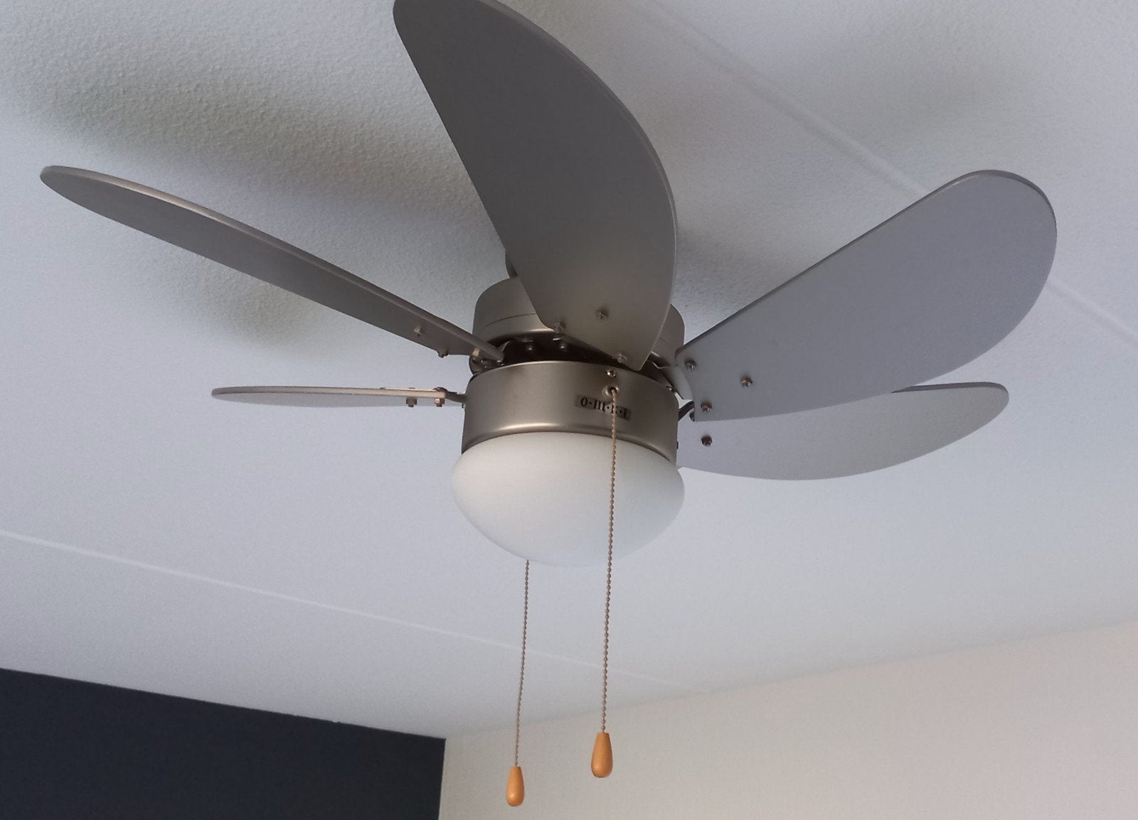 WEIHE Plafondventilator met verlichting, Huis en Inrichting, Ophalen, Gebruikt, Modern, Minder dan 50 cm