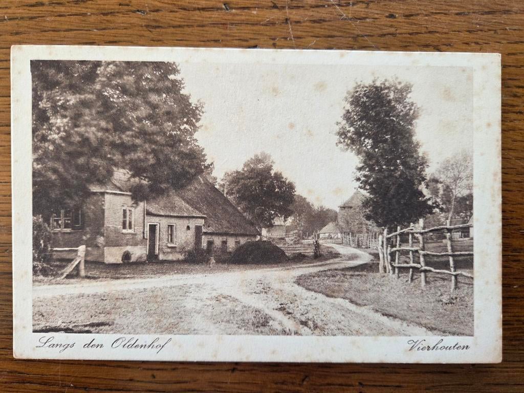 Vierhouten, Langs den Oldenhof, 1926, Verzamelen, Ophalen of Verzenden, 1920 tot 1940, Zuid-Holland