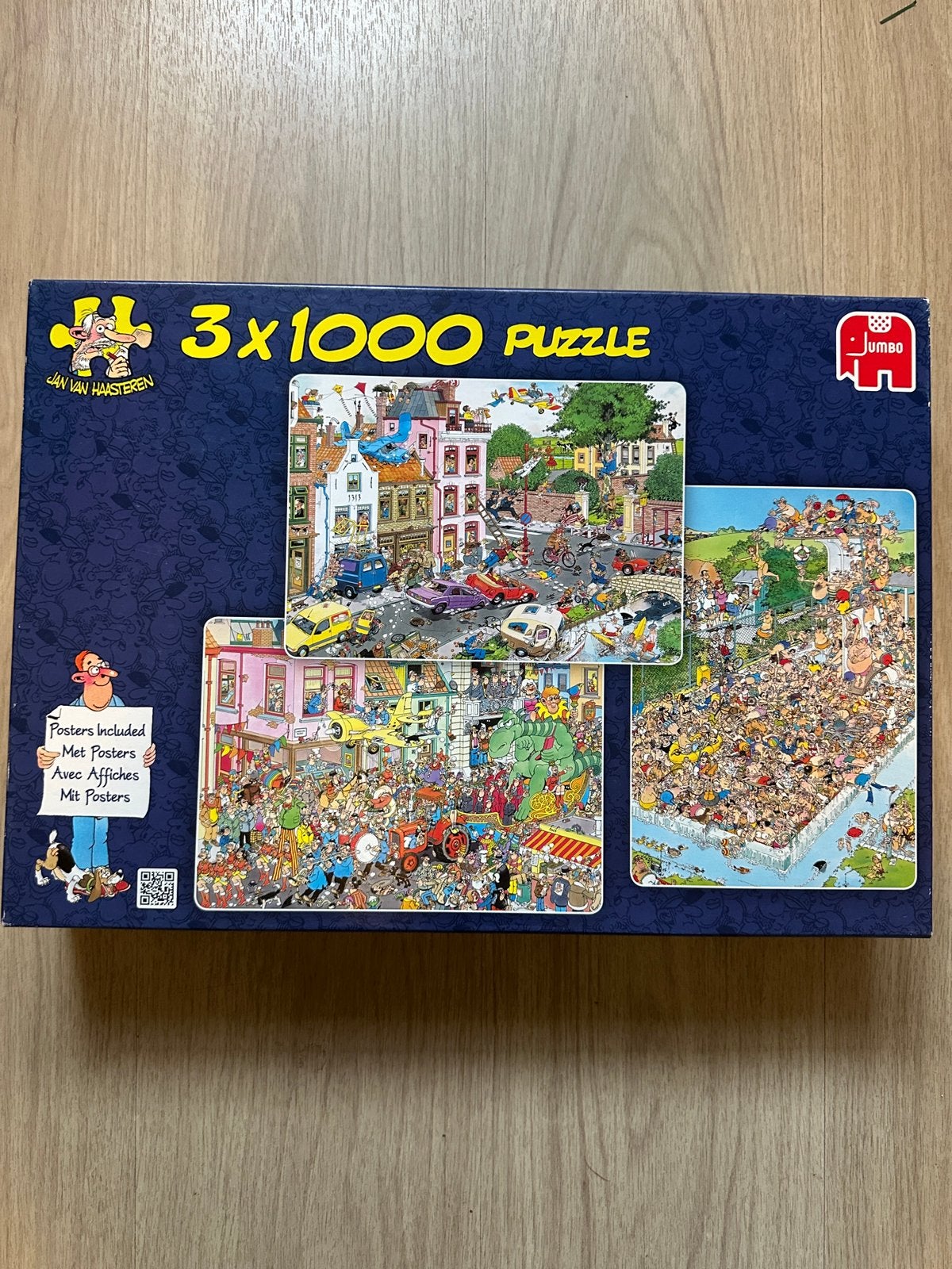 Jan van Haasteren - set 3x1000 stukjes, Ophalen of Verzenden, 500 t/m 1500 stukjes, Zo goed als nieuw