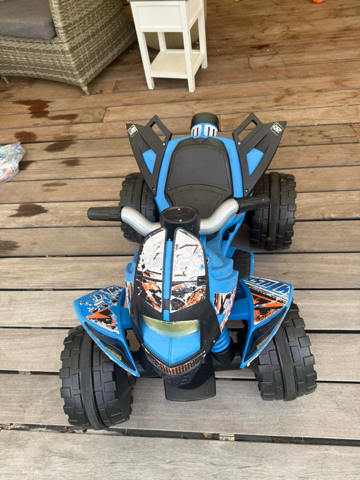 Elektrische kinderquad – blauw, Ophalen of Verzenden, Zo goed als nieuw