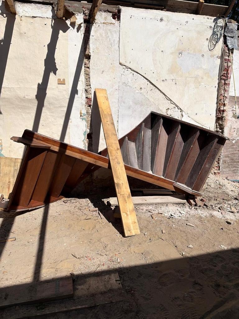 Houten vuren trap, Ophalen, Gebruikt, 2 tot 4 meter