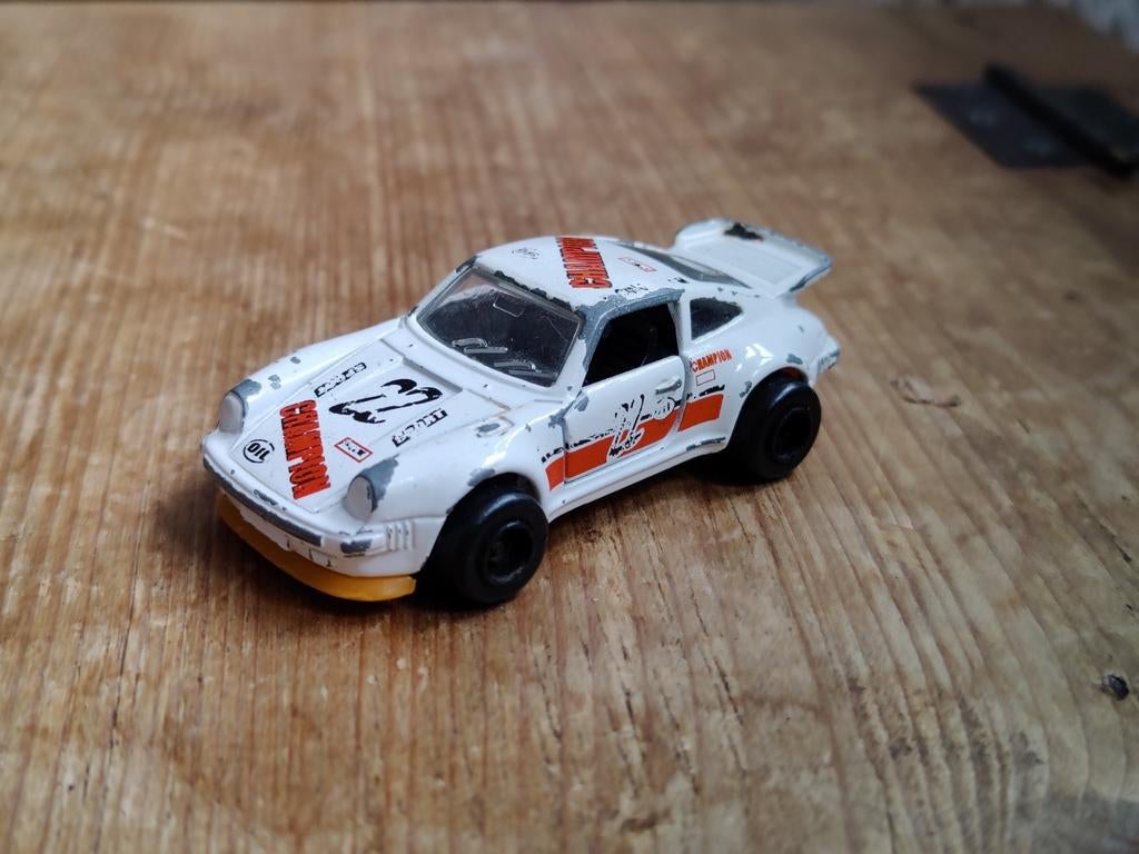 Majorette Porsche 911 Turbo WIT, Ophalen of Verzenden, Zo goed als nieuw, Auto