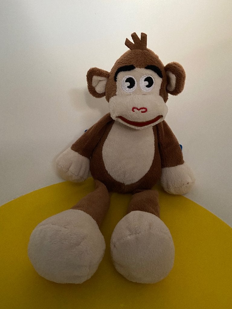 K4701 hema aap bruin, Kinderen en Baby's, Ophalen of Verzenden, Zo goed als nieuw, Overige typen