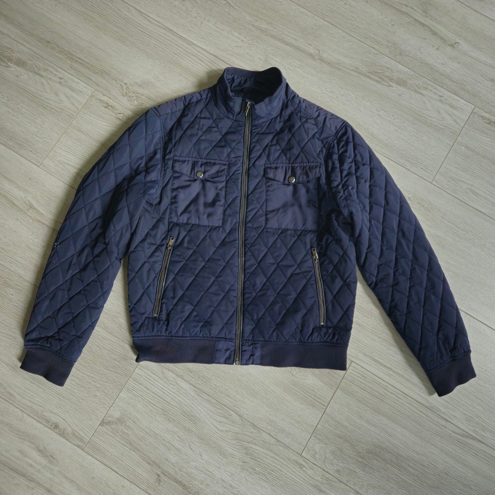 Zara Man gewatteerd jack - Maat XL, Ophalen of Verzenden, Maat 56/58 (XL), Blauw, Zara Man
