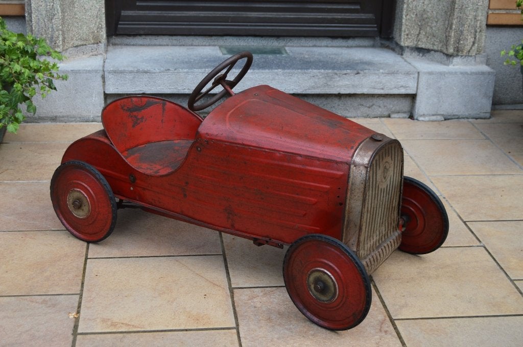 trapauto devisix devillaine 1933 speelgoed bugatti, Ophalen
