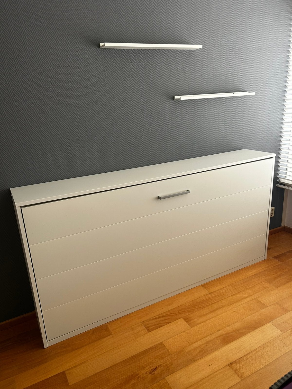 Rauch Opklapbed incl. lattenbodem uni-wit, Ophalen, Overige materialen, Gebruikt, 100 tot 150 cm