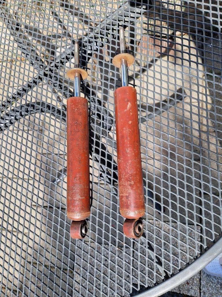 2x gebruikte Boge schokbreker achterzijde classic mini, Auto-onderdelen, Ophanging en Onderstel, Mini, Rover, Austin, Gebruikt