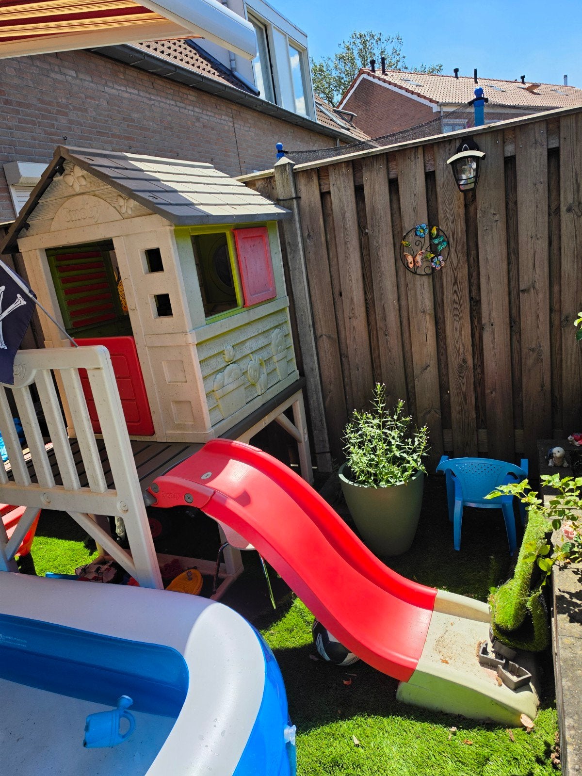 Smoby Speelhuisje met Glijbaan en Klimrek, Ophalen