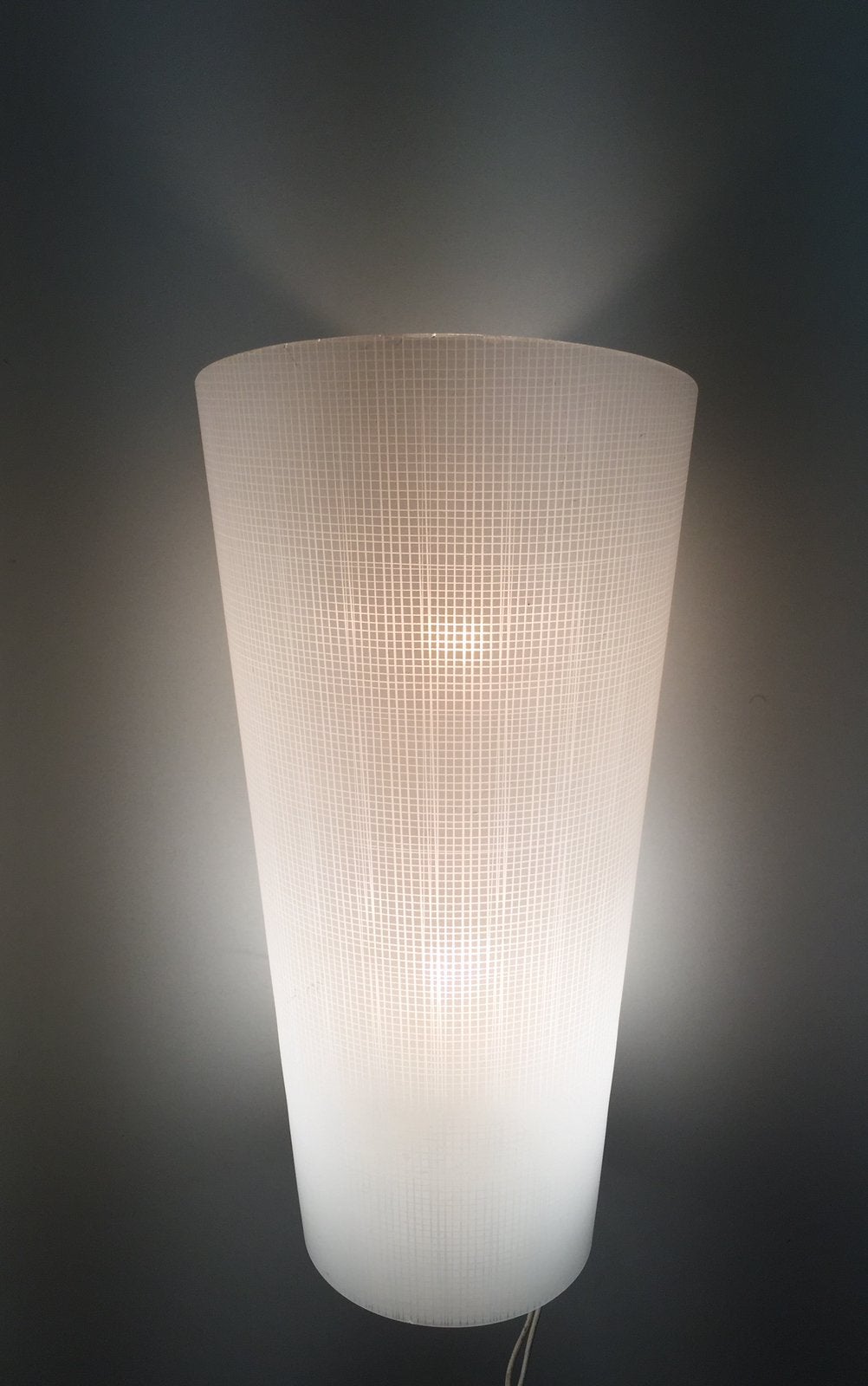 Large Doria glass wall lamp 60s silence of the lamps, Gebruikt, Glas, Wandlamp, E27 (groot)