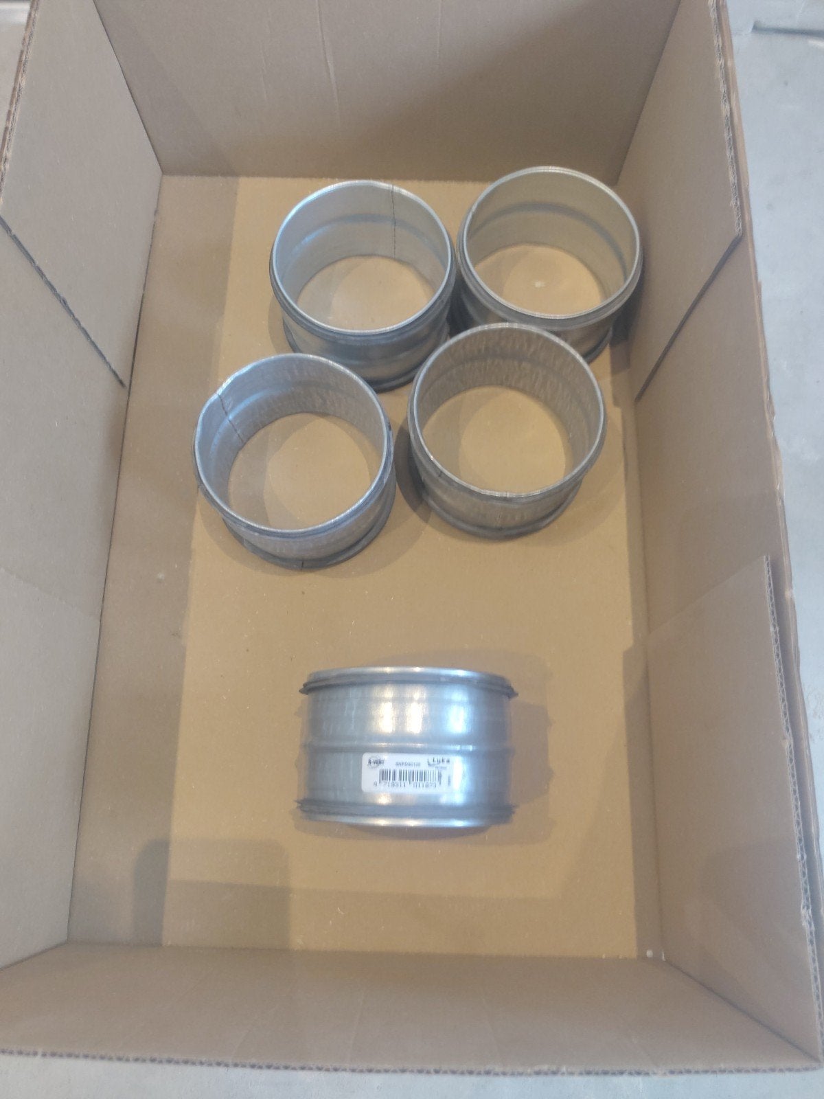 5x Spiraliet Safe verbindingsstuk rubber t.b.v. pijp 125mm, Doe-het-zelf en Verbouw, Ophalen, Overige typen, Nieuw, Minder dan 2 meter