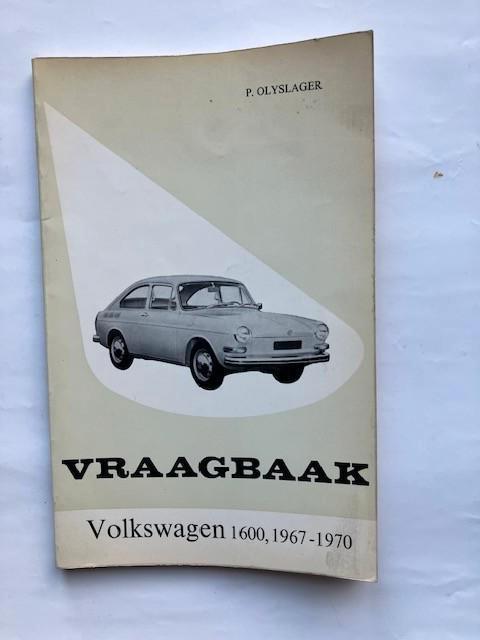 Vraagbaak    Volkswagen Fastback type 3  1967 - 1970, Auto diversen, Handleidingen en Instructieboekjes, Ophalen of Verzenden