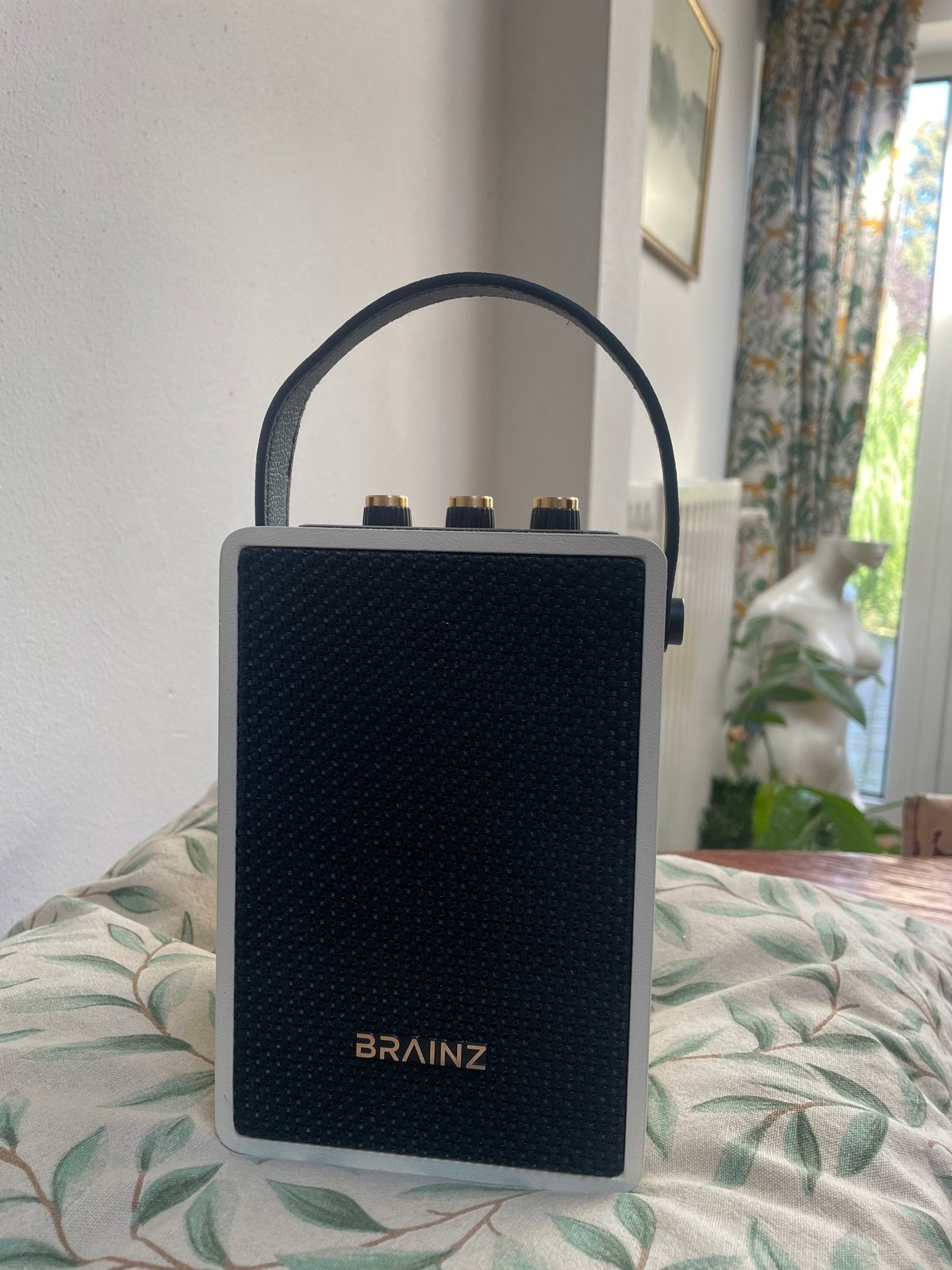 Brainz Draagbare Speaker met Bluetooth en Retro Design, Overige merken, Ophalen of Verzenden, Zo goed als nieuw, Draagbare speaker