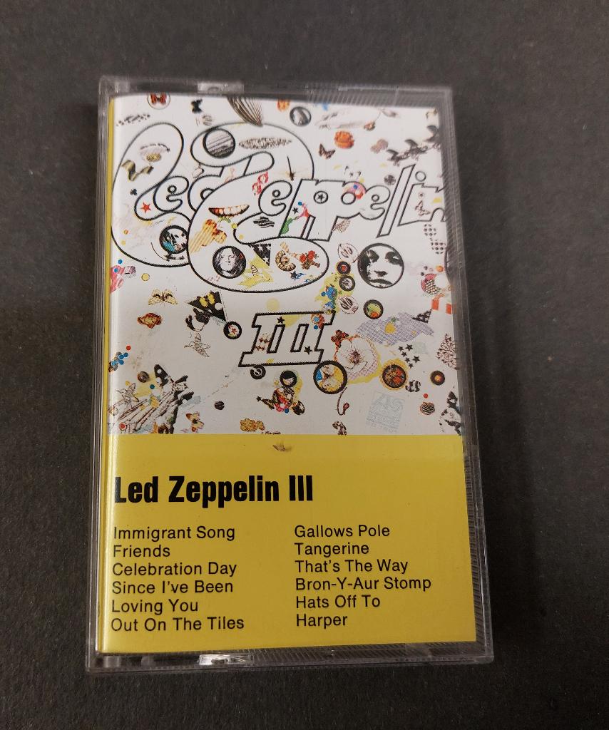 Led Zeppelin CASSETTE Led Zep III Germany, Cd's en Dvd's, Cassettebandjes, Verzenden, 1 bandje, Zo goed als nieuw, Origineel