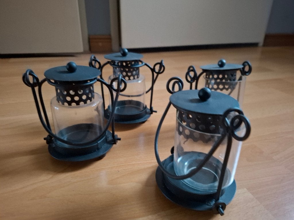 waxine lichtjes houders, Gebruikt, Ophalen of Verzenden, Glas, Overige merken
