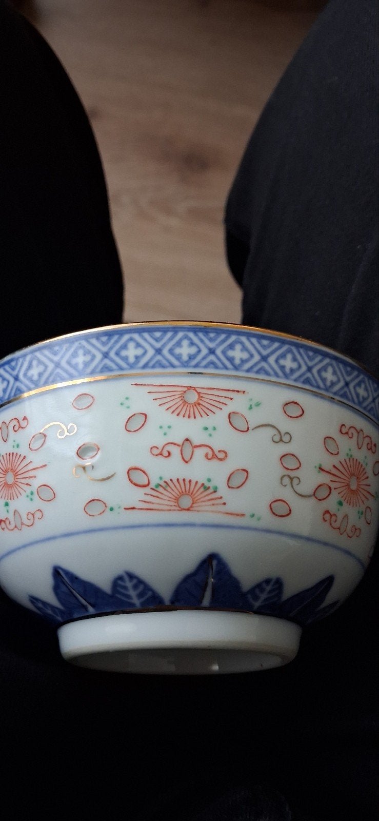 Drie Chinese soepkommen, één met lepel, Antiek en Kunst, Ophalen of Verzenden